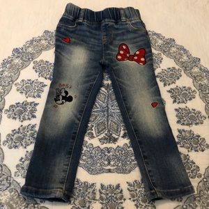 Baby Gap Minnie Mouse Jeans Disney Denim 3T CUTE!!